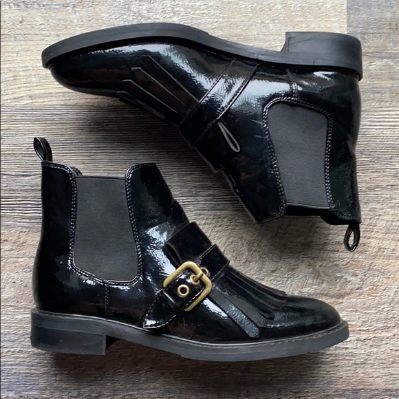 Marc Fisher Patent Booties - Picture 1 of 10
